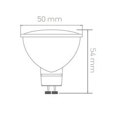 Ack 7W 220-240V Gu10 4000K Smd Led Ampul Difüzörlü