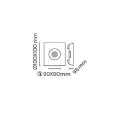 MOL4154M GİZA SERİSİ SIVA ALTI LED SPOT