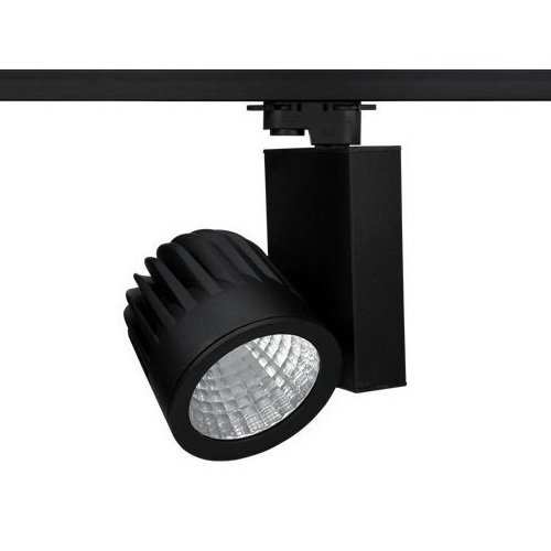 Lamptıme 30W Siyah Gövde Trıfaze Ray Spot 3000K Sarı Işık