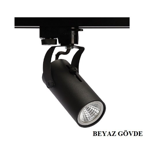 Ack Gu10 Duylu Beyaz Kasa Ray Spot Armatür