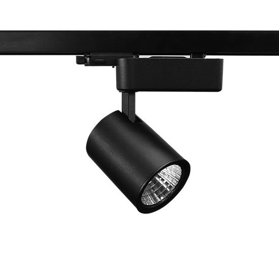 Lamptıme 20W Siyah Gövde Trıfaze Ray Spot 3000K Sarı Işık