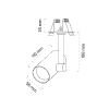 Gy 3633  14W 60° 2700K/3000K/4000K/5000K Se Led Ray Spot Arm.