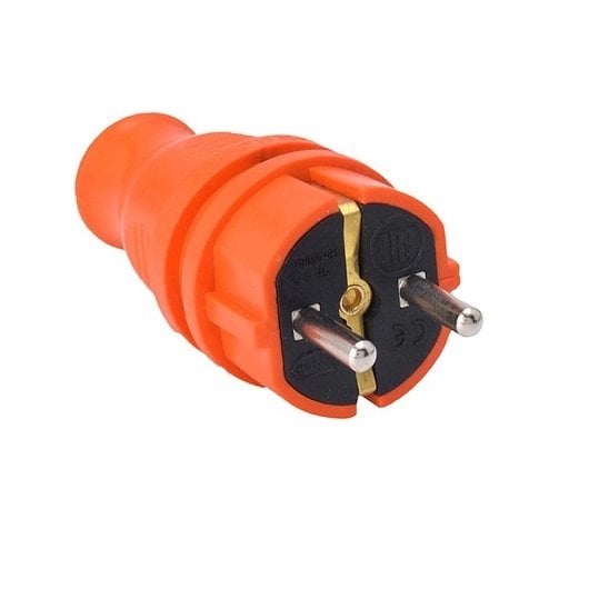 Bylıon 1X16A Monofaze Kauçuk Düz Fiş