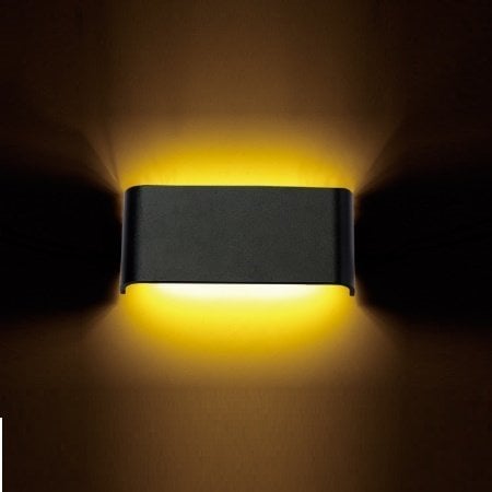 Ack Avva 6W Sıyah 6500K Led Duvar Armatürü