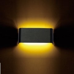 Ack Avva 6W Sıyah 6500K Led Duvar Armatürü