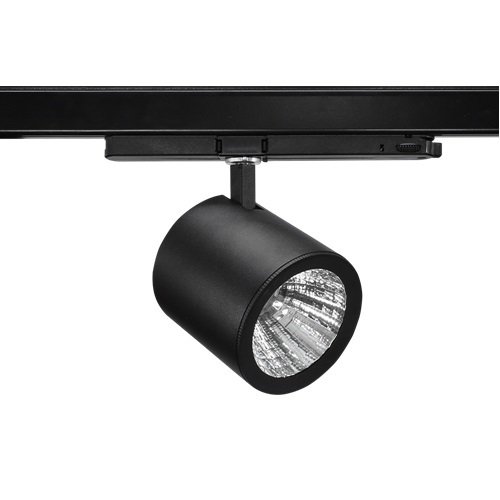 Lamptıme 20W Siyah Gövde Trıfaze Ray Spot 3000K Sarı Işık