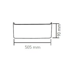 Ack Avva 24W Siyah 6500K Led Duvar Armatürü