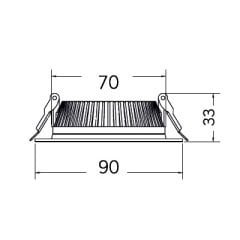 Braytron 8W 4000K 3''Faton Ledli Downlıght
