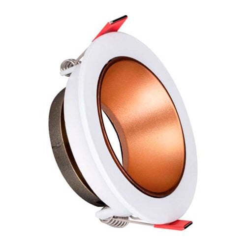 ACK YUVARLAK BEYAZ-ROSE GOLD ALÜMİNİUM SPOT ARMATÜRÜ