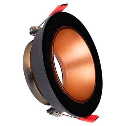 ACK YUVARLAK SİYAH-ROSE GOLD ALÜMİNİUM SPOT ARMATÜRÜ