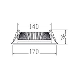 Braytron 18W 6500K 6''Faton Ledli Downlıght