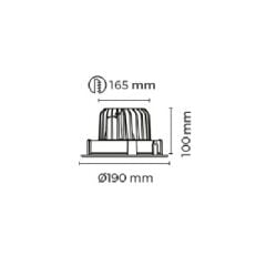 MOL2085D VELLA SERİSİ SIVA ALTI DÜZ LED SPOT