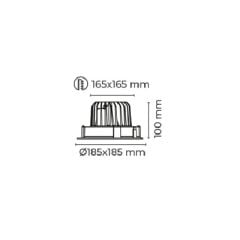 MOL2081D VELLA SERİSİ SIVA ALTI KARE DÜZ LED SPOT