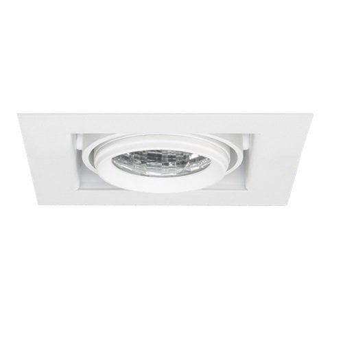 Lamptıme 740324 Sıva Altı Cob Downlıght 8W Derin Kare Beyaz Gövde 3000K Sarı Işık