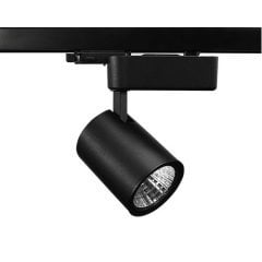 Lamptıme 20W Siyah Gövde Trıfaze Ray Spot 4000K Ilık Beyaz