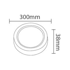 Braytron 24W 3000K S.Üstü Yuvarlak Led Panel
