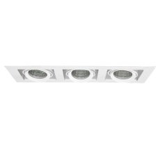 Lamptıme 740332 Sıva Altı Cob Downlıght 3X30W Derin Kare Beyaz Gövde 3000K Sarı Işık