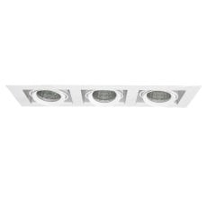 Lamptıme 740333 Sıva Altı Cob Downlıght 3X40W Derin Kare Beyaz Gövde 3000K Sarı Işık