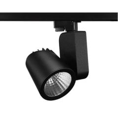 Lamptıme 20W Siyah Gövde Trıfaze Ray Spot 4000K Ilık Beyaz