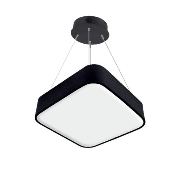 Lamptıme Sarkıt Armatür 80*80 Dolu Kare 60Cm 60W 3000K Siyah Gövde