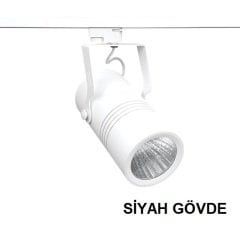 Lamptıme 20W Siyah Gövde Monofaze Ray Spot 6500K Beyaz Işık
