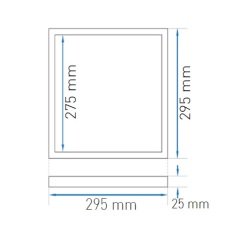 Ack 295Mmx295Mm 15W Beyaz 4000K Sıva Altı Backlıght Led Panel