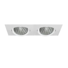 Lamptıme 740409 Sıva Altı Cob Downlıght 2X20W İkili Kare Beyaz Gövde 4000K Ilık Beyaz