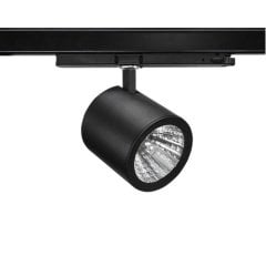 Lamptıme 30W Siyah Gövde Trıfaze Ray Spot 6500K Beyaz Işık