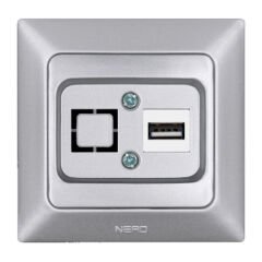 Ne-Ad Aras Tekli USB Konnektör (Şarjsız) Beyaz İnci