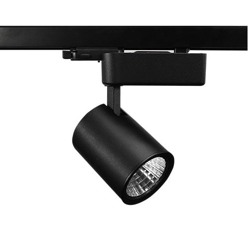 Lamptıme 20W Siyah Gövde Trıfaze Ray Spot 6500K Beyaz Işık