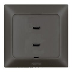 Ne-Ad Aras İkili USB Şarj Prizi (Type-C + Type-C)