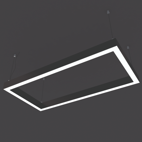 İnoled 30X120Cm 65W 6500K Oval Dikdörtgen Simit Dekoratıf Lıneer Led Armatür