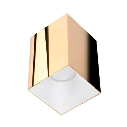 ACK GOLD-BEYAZ KARE ALÜMİNİUM SIVA ÜSTÜ DEKORATİF ARMATÜRÜ