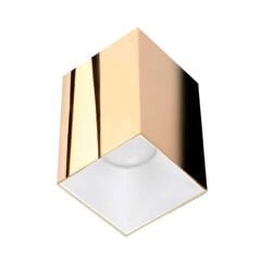 ACK GOLD-BEYAZ KARE ALÜMİNİUM SIVA ÜSTÜ DEKORATİF ARMATÜRÜ