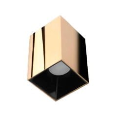 ACK GOLD-SİYAH KARE ALÜMİNİUM SIVA ÜSTÜ DEKORATİF ARMATÜRÜ