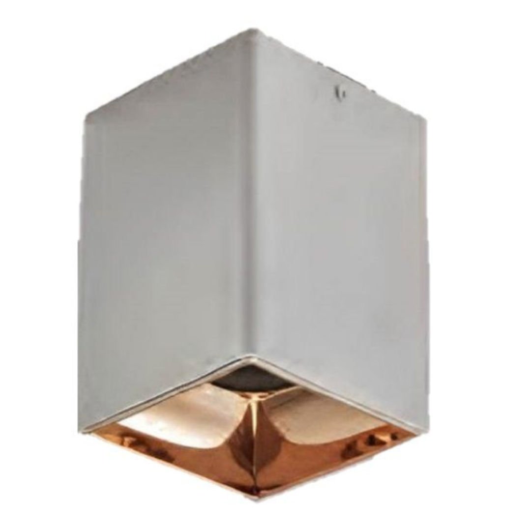 K2 Gri-Rose Gold Aras Kare Sıva Üstü Spot