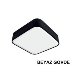 Lamptıme Sarkıt Armatür 80*80 Dolu Kare 80Cm 60W Beyaz Gövde 3000K Sarı Işık