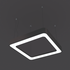 İnoled 95W 6500K Oval Kare Simit Dekoratıf Lineer Led Armatür