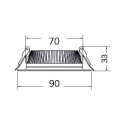 Braytron 8W 6500K Syh 3''Faton Ledli Downlıght