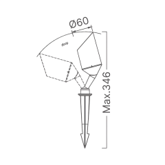 Braytron Gu10 Kazıklı Ip65 Çim Armatürü
