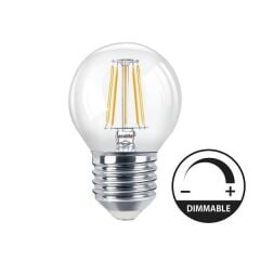 Ecolıte Vıntage Classıc Dimmable 6W Led Vıntage Şeffaf Top G45 Ampul 810 Lümen 15.000 H 2700K Sarı Işık