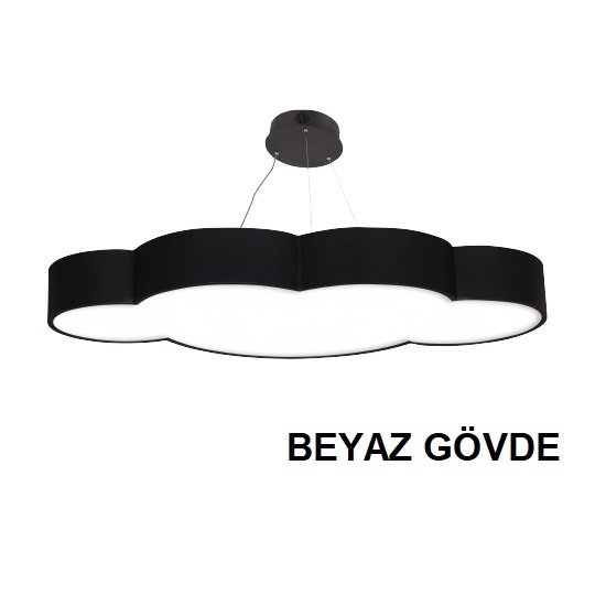 Lamptıme Sarkıt Armatür 80*80 Bulut 40Cm 45W Beyaz Gövde 4000K Ilık Beyaz