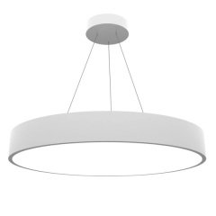 Lamptıme Sarkıt Armatür 80*80 Dolu Yuvarlak 120Cm 90W Beyaz Gövde 6500K Beyaz Işık