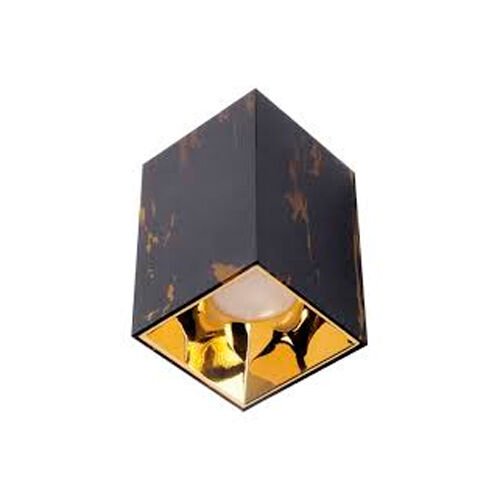 ACK SİYAH MERMER-GOLD KARE ALÜMİNİUM SIVA ÜSTÜ DEKORATİF ARMATÜRÜ