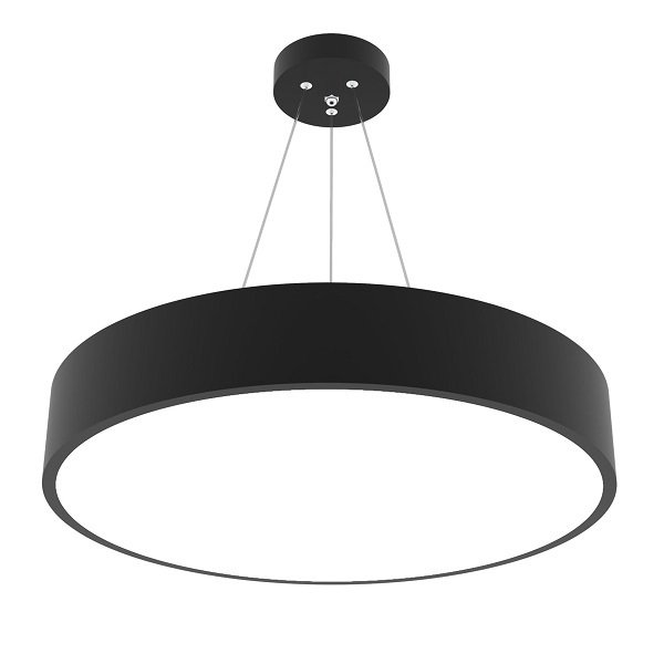 Lamptıme Sarkıt Armatür 80*80 Dolu Yuvarlak 120Cm 90W Siyah Gövde 3000K Sarı Işık