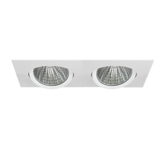 Lamptıme 740609 Sıva Altı Cob Downlıght 2X20W İkili Kare Beyaz Gövde 6500K Beyaz Işık