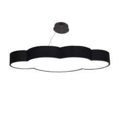 Lamptıme Sarkıt Armatür 80*80 Bulut 40Cm 45W Siyah Gövde 3000K Sarı Işık