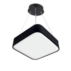 Lamptıme Sarkıt Armatür 80*80 Dolu Kare 80Cm 60W Siyah Gövde 4000K Ilık Beyaz