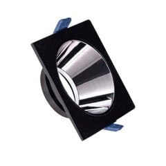ACK SİYAH-PLATİN KARE 92MM x 92MM SIVA ALTI METAL+PC ARMATÜRÜ