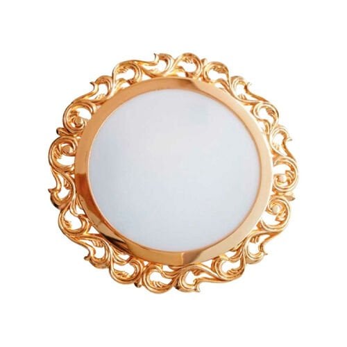 ACK BEYAZ-GOLD KARE 92MM x 92MM SIVA ALTI METAL+PC ARMATÜRÜ